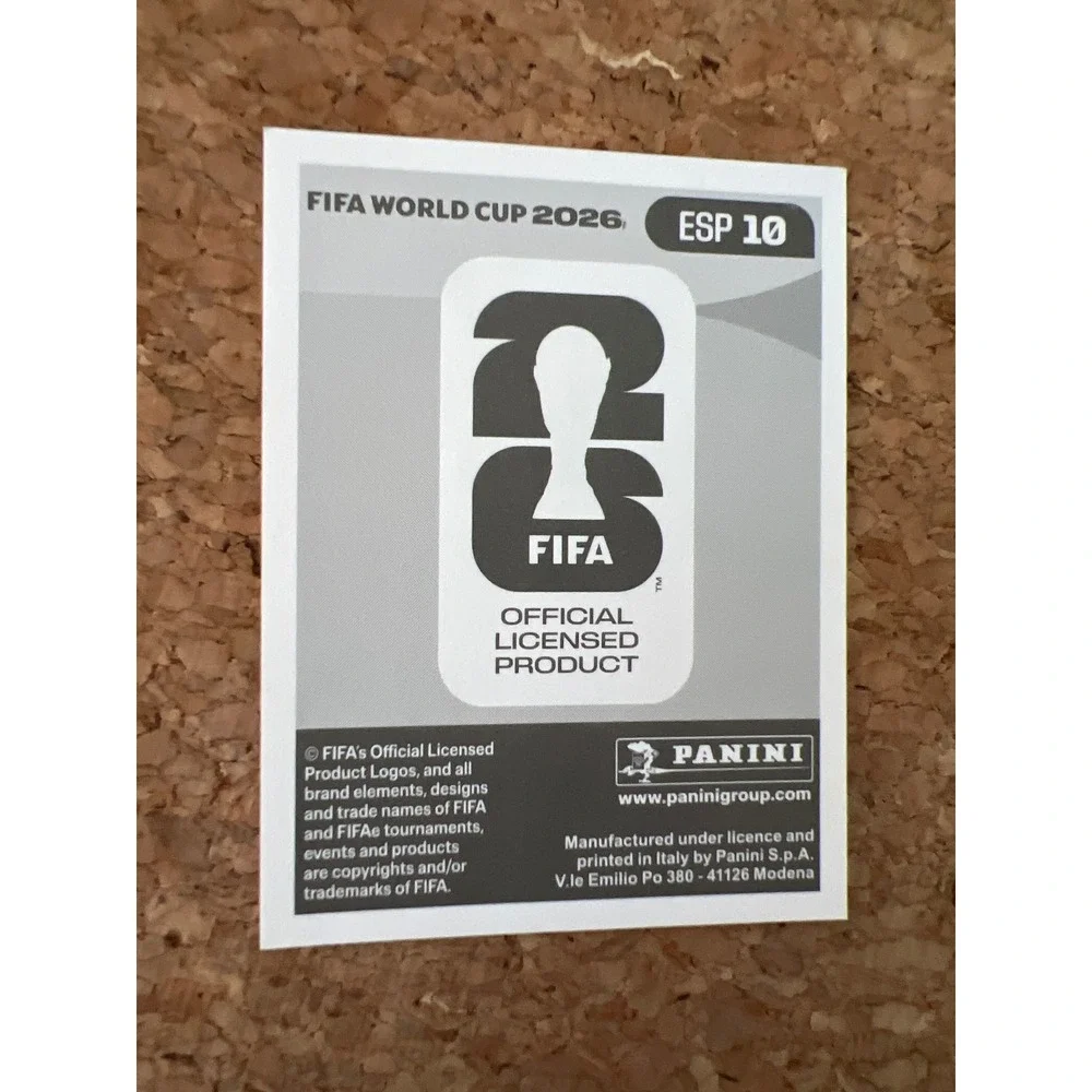 Panini FIFA World Cup 2026 Rodri Spain Sticker ESP 10 Manchester City ESPAÑA